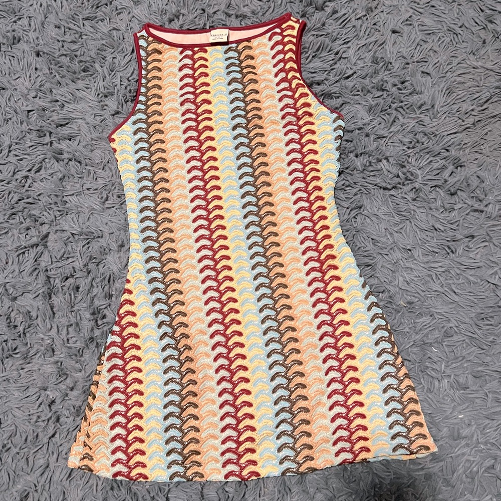 Forever 21 Retro Knit Striped Mini Dress